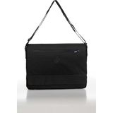 Bagorama Siyah 15 inç Unisex Postacı Çantası