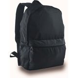 Bagorama Unisex Paraşüt Kumaş Siyah Laptop ve Okul Günlük Sırt Çantası