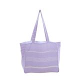 Bags Kumaş Çizgili Kol Çantası %100 Pamuklu Plaj Çantası