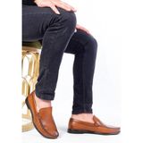 Bags Shoes 26003 Taba Erkek Hakiki Deri Klasik Loafer Ayakkabı