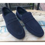 Bags Shoes Bagsshoes 15002 TZeus Erkek Hakiki Deri Klasik Loafer Ayakkabı - Lacivert