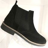 Bags Shoes Bagsshoes Htc2023K-008 Erkek Hakiki Süet Deri Termo Taban Çiftyüz Bot - Siyah Süet