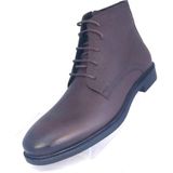 Bags Shoes Bagsshoes Int2023k-025 Erkek Hakiki Deri Bağlı Ve Fermuarlı Klasik Bot - Kahverengi