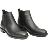 Bags Shoes Bagsshoes Int2023k-026 Erkek Hakiki Deri Fermuar Garnili Kauçuk Taban Chelsea Bot - Siyah