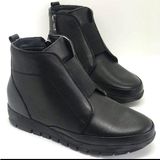 Bags Shoes Bulldozer 230709 Kadın Hakiki Deri Anatomik Comfort Taban Günlük Bot - Siyah