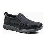 Bags Shoes Bulldozer 231037 Erkek Hakiki Deri Ultra Hafif Comfort Taban Günlük Bağcıksız Ayakkabı - Siyah Nubuk