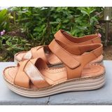 Bags Shoes Bulldozer 231567-2 Kadın Hakiki Deri Anatomik Comfort Taban Günlük Sandalet