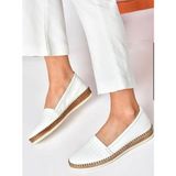 Bags Shoes Bulldozer 231747 Kadın Casual Günlük Hakiki Deri Ultra Comfort Taban Babet - Beyaz