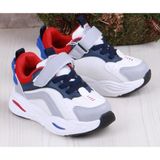 Bags Shoes Cool Evo-Ptk 26/30 Çocuk Cırtlı Sneaker Spor Ayakkabı - Beyaz - Lacivert