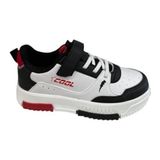 Bags Shoes Cool Max Erkek Çocuk Cırtlı Sneaker Spor Ayakkabı - Siyah - Kırmızı