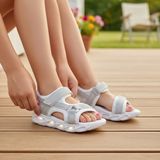 Bags Shoes Cool Pamela-Flt 31/36 Kız Çocuk Işıklı Taban Cırtlı Sandalet - Gümüş