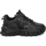 Bags Shoes Cool Verom Flt Çocuk Bağcıklı Ve Cırtlı Yüksek Taban Sneaker Spor Ayakkabı - Siyah
