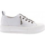 Bags Shoes Guja 24Y384-3 Kadın Günlük Yüksek Taban Hakiki Deri Sneaker Spor ayakkabı - Beyaz