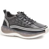 Bags Shoes Guja 24Y433 Unisex Hakiki Deri Ultra Comfort Ithal Taban Sneaker Spor Ayakkabı - Siyah