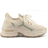 Bags Shoes Guja 25Y303-4 Kadın Taşlı Sneaker Spor Ayakkabı - Bej