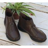 Bags Shoes Kuum K1431231 Kadın Hakiki Deri Ultra Hafif Anatomik Comfort Taban Günlük Bot - Kahve