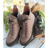 Bags Shoes Kuum London K610231 Kadın Hakiki Deri Günlük Bot - Kum - Nubuk