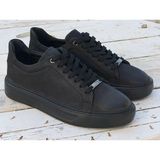 Bags Shoes Marco Rossi 20543-1 Deri Siyah Nubuk Erkek Günlük Ayakkabı