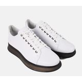 Bags Shoes Marcomen 15275 Erkek Günlük Yüksek İthal Taban Hakiki Deri Sneaker Spor Ayakkabı - Beyaz