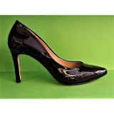 Bags Shoes Nish N4292 Kadın Hakiki Deri Kasik Stiletto Ayakkabı - Siyah Rugan