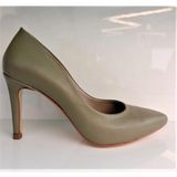Bags Shoes Nish N4292 Kadın Hakiki Deri Kasik Stiletto Ayakkabı - Yeşil