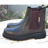 Bags Shoes Pierre Cardin Pce-13623 Erkek Hakiki Deri Kalın Tabanlı Chelsea Bot - Kahverengi