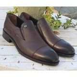 Bags Shoes Pierre Cardin PCE-4633 Erkek Hakiki Deri Bağsız Klasik Ayakkabı - Kahverengi