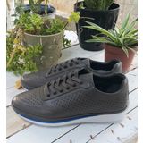 Bags Shoes PRX18008 Gri Erkek Hakiki Deri Günlük Casual Ayakkabı