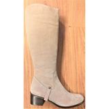Bags Shoes Step More Z385014 Kadın Hakiki Süet Deri Binici Çizme - Vizon