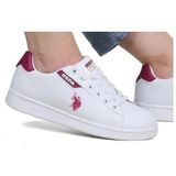Bags Shoes U.s.polo Assn Costa Wmn Unisex Günlük Sneaker Spor Ayakkabı - Beyaz - Kırmızı