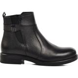 Bags Shoes Venüs 1852533K Hakiki Deri Alçak Topuklu Kadın Klasik Bot - Siyah