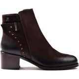 Bags Shoes Venüs 1950925K Hakiki Nucuk Deri Topuklu Klasik Kadın Bot - Kahve Nubuk