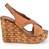 Bags Shoes Venüs 2112201Y Kadın Hakiki Deri Yüksek Dolgu Taban Sandalet