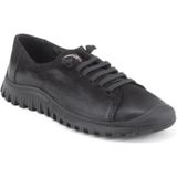 Bags Shoes Venüs 2413532K Kadın Hakiki Deri Comfort Taban Günlük Casual Ayakkabı - Siyah Nubuk