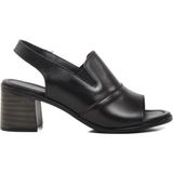 Bags Shoes Venüs 24381825Y Kadın Hakiki Deri Yazlık Topuklu Ayakkabı - Siyah