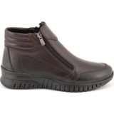 Bags Shoes Venüs 24402004K Hakiki Deri Ultra Comfort Anatomik Esnek Taban Kadın Günlük Çift Fermuarlı Bot - Kahve