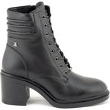 Bags Shoes Venüs 2453101K Hakiki Deri Kadın Topuklu Postal Bot - Siyah