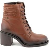 Bags Shoes Venüs 2453101K Hakiki Deri Kadın Topuklu Postal Bot - Taba