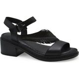 Bags Shoes Venüs 25020310Y Kadın Hakiki Deri Topuklu Sandalet - Siyah