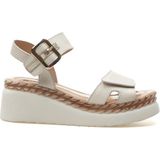 Bags Shoes Venüs 2512303Y Hakiki Deri Dolgu Taban Sandalet - Bej