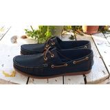 Bags Shoes ZY-15001 Lacivert Deri Navigator Marine Erkek Günlük Ayakkabı