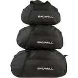 Bagwell 3'lü Set Spor ve Seyahat Çantaları Pamuk Polyester Malzemeden Siyah Renkli Kullanışlı - 010 - Siyah