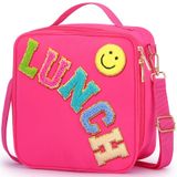 BAGWORLD Ayarlanabilir Omuz Askılı Yalıtımlı Öğle Yemeği Çantası (Pembe Kırmızı)