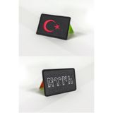 Bagworld Saraciye Cırt Cırtlı Peç - Patch - Arma - Göktürk - Siyah Türk Bayrağı peçi