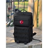 Bagworld Saraciye Mini Taktik Sırt Çantası Günlük Okul Yürüyüş - Peç Hediyeli - 18 Litre - 010 - Siyah