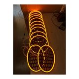 Baha OVAL NEON AMBER TURUNCU LED IŞIKLI MİDRANGE KAPAĞI