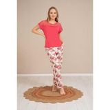 Baha Perfect Club Kadın Bisiklet Dantel Yaka Yarım Kol Pijama Takımı 4352 - 1 Adet