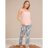 Baha Perfect Club Kadın Dantel Detaylı Bisiklet Yaka Kolsuz Pijama Takımı 4363 - 1 Adet