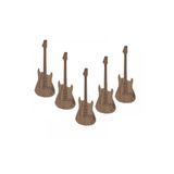 bahadır grup 5 (ADET) Sevimli çocuk gitarı 3mm MDF, etkinlik ve duvar dekoru için mükemmel seçim