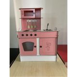 Bahadır Grup Montessori Eğitici Ahşap Oyuncak Mutfak 3mm 100x80 - Pembe